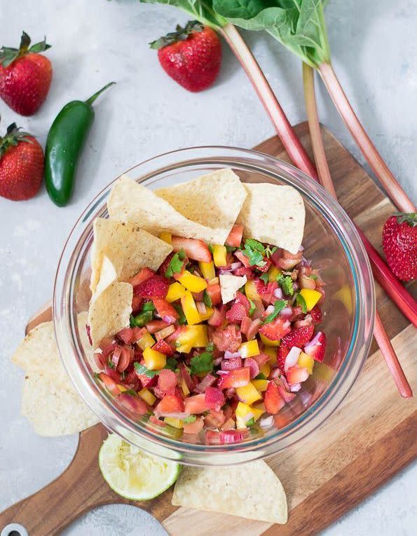 Salsa fraise-rhubarbe