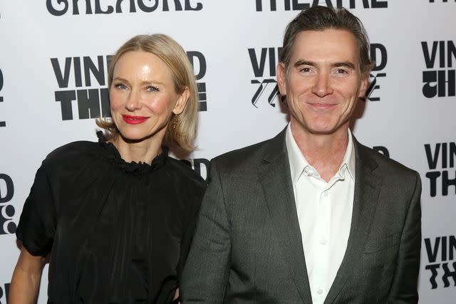 <p>Bruce Glikas/Getty Images</p> Naomi Watts and Billy Crudup attend the Vineyard Theatre 40th Anniversary 2023 Gala