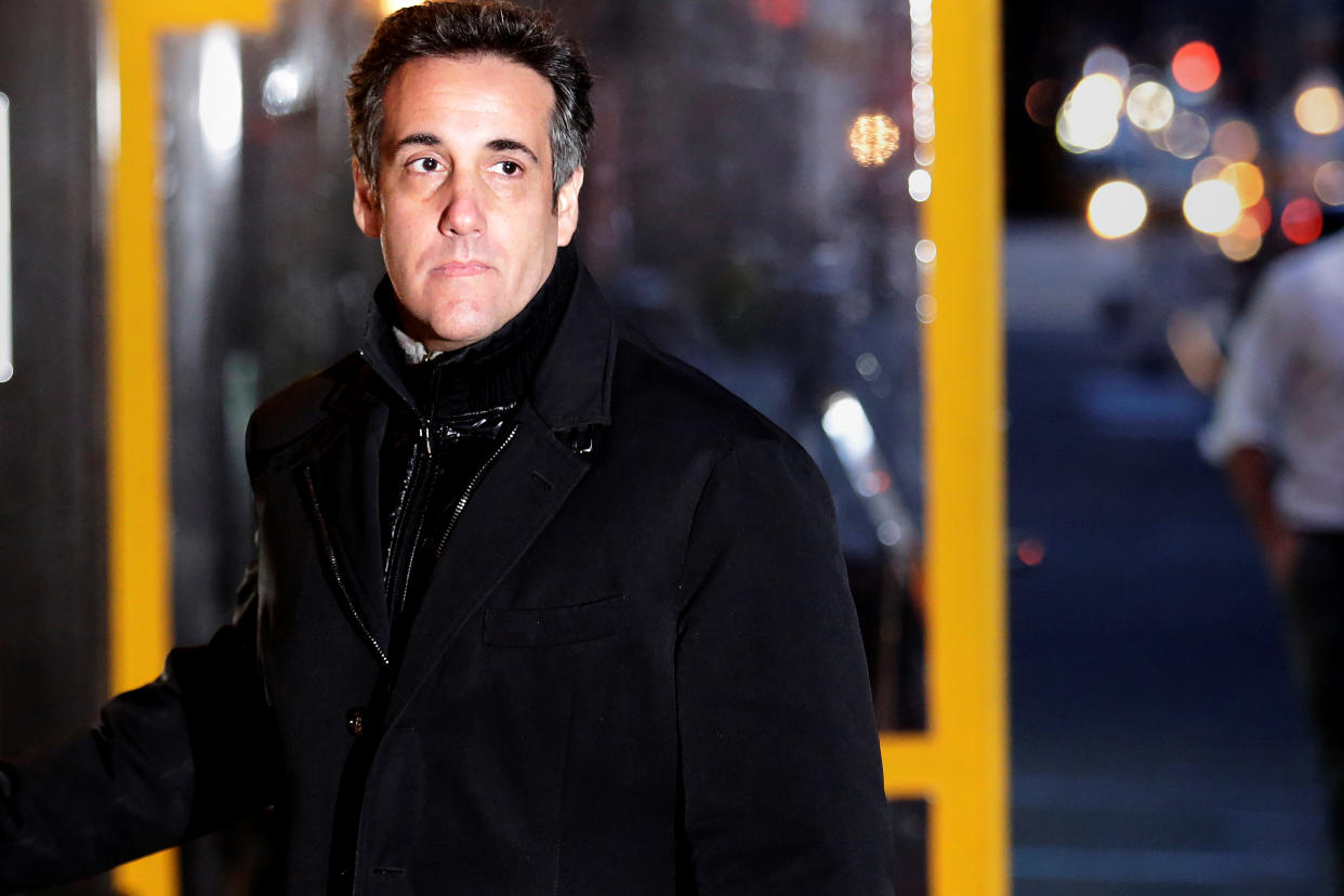 President Trump’s personal lawyer Michael Cohen enters a restaurant in Manhattan, April 10, 2018. (Photo: Amir Levy/Reuters)