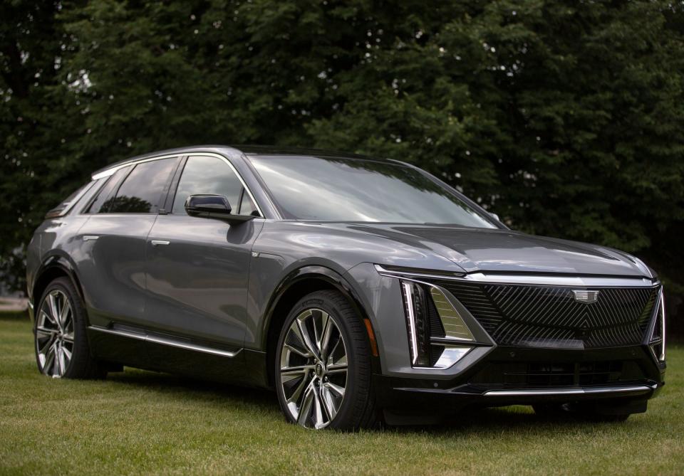 The 2023 Cadillac Lyriq at Cadillac of Novi on July 8, 2022.