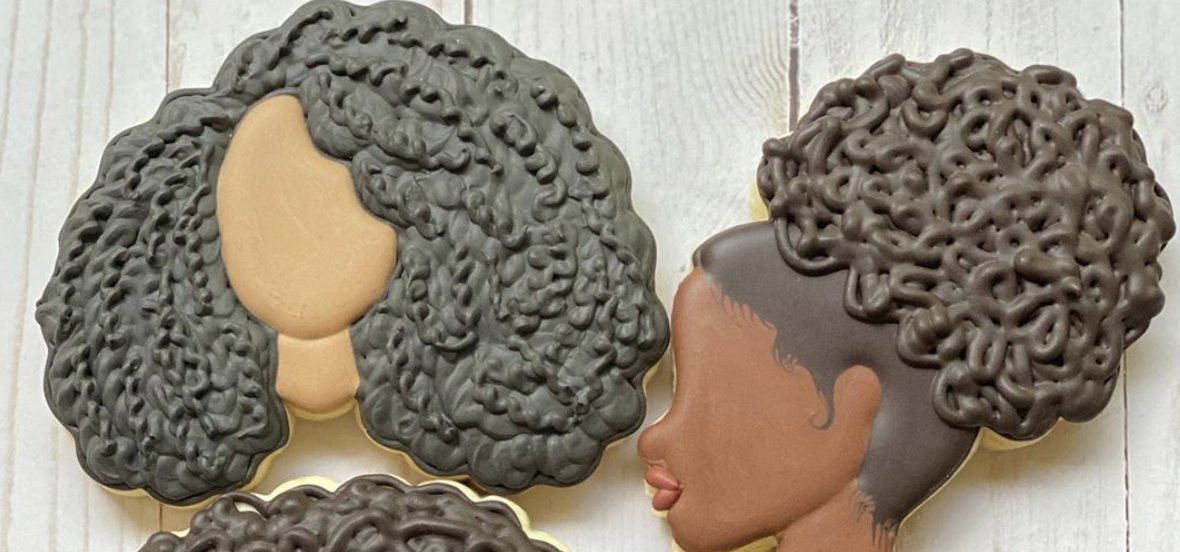 Nadia Williams created a brand new piping technique to mimic Black women's natural hair textures. (Photo: Nadia Williams)