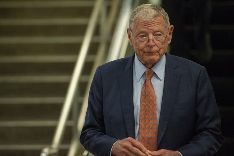 Sen. Jim Inhofe (pictured 2021) was elected to Congress as a representative for Oklahoma's 1st Congressional District in 1986 and ascended to the Senate in 1994. He remained in the Senate until resigning in early 2023. File Photo by Bonnie Cash/UPI