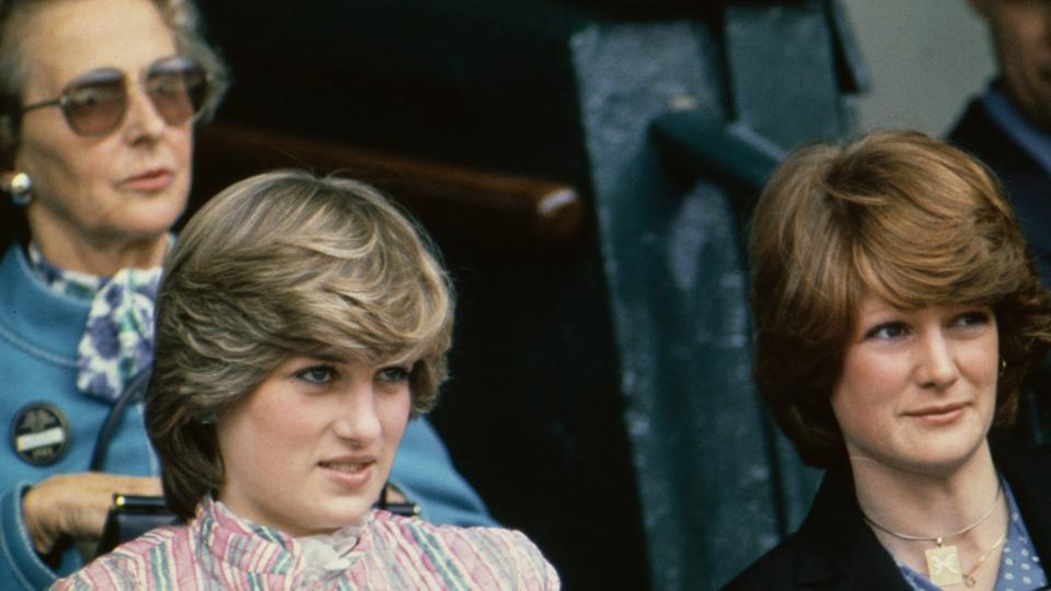 Princess Diana and her sister Sarah in 1981