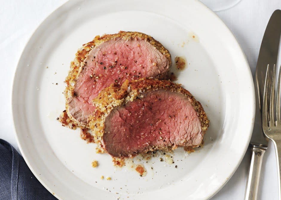 Roast Beef Tenderloin with Caesar Crust