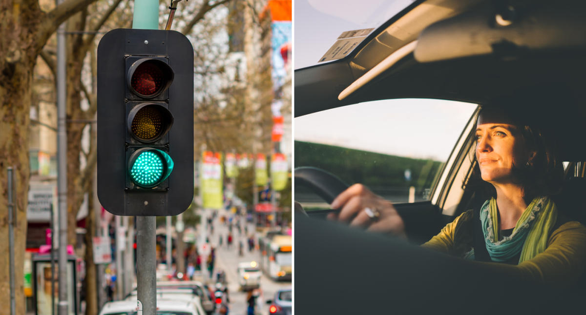 What counts as running a red light in Australia?