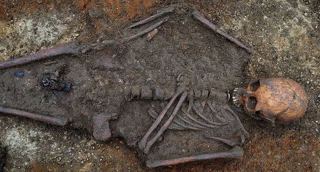 The 1400-year-old remains of what is thought to be one of Britain's first ever Christians.