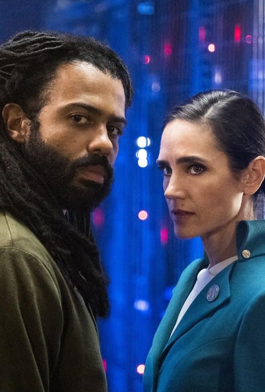 Daveed Diggs (L) and Jennifer Connelly return to star in "Snowpiercer" Season 4. Photo courtesy of AMC