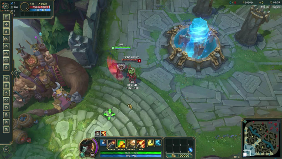 The League of Legends practice tool was released earlier this year. (Riot Games)