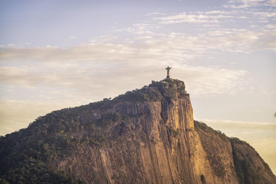 Sunrise Over Rio de Janeiro on Top of Christ the Redeemer