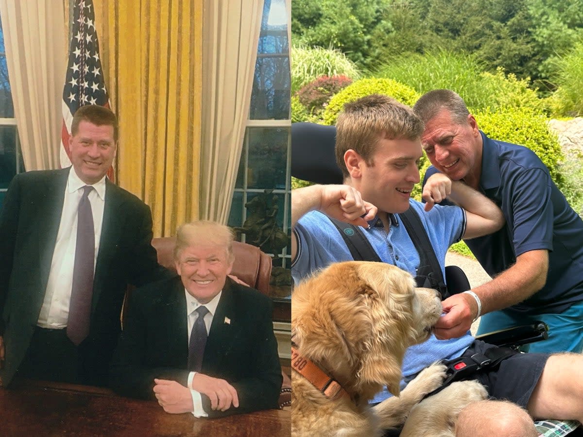 Fred Trump — in the White House with his uncle, and with his son William (Fred Trump)