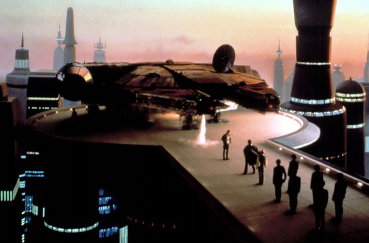 Cloud City in <em>The Empire Strikes Back</em>. (Photo: Everett Collection)