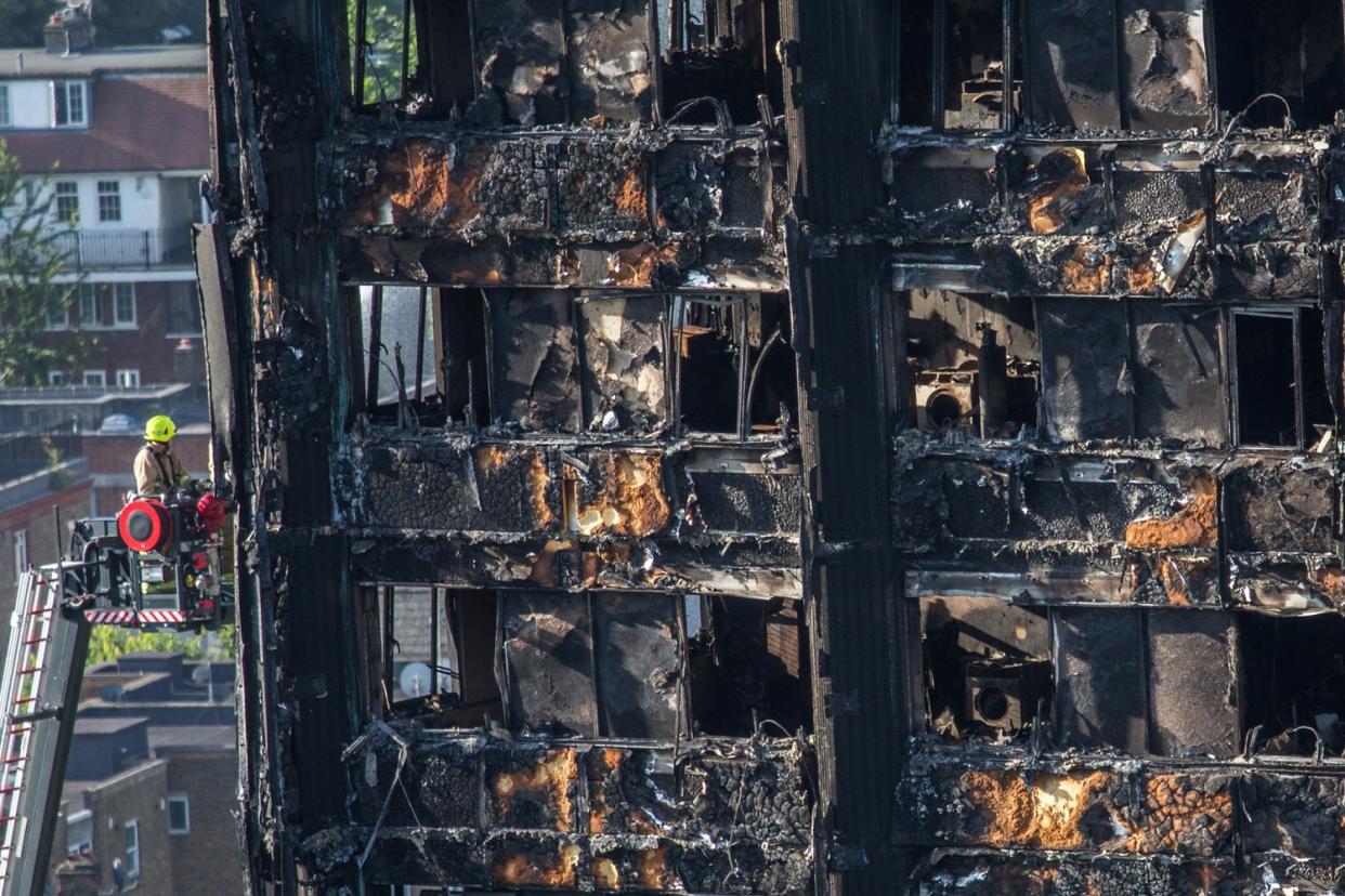 Devastating: Social housing firms said they would welcome a rise in health and safety standards following the Grenfell Tower fire: Alex Lentati