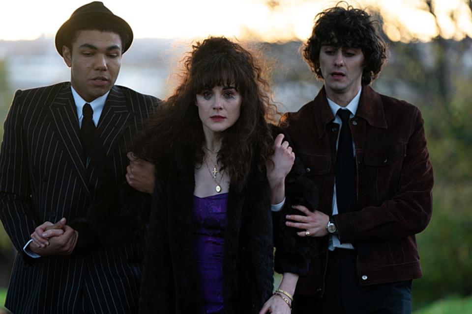 Dante Williams (Levi Brown), Estella (Michelle Dockery), Bardon Quinn (Ben Rose) (BBC/Banijay Rights/Kudos)