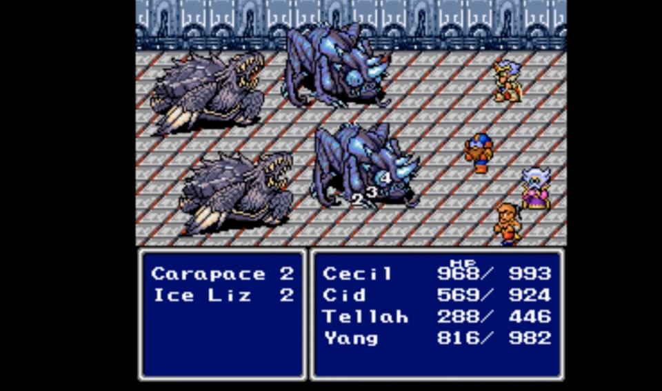 Screenshot of final fantasy 4