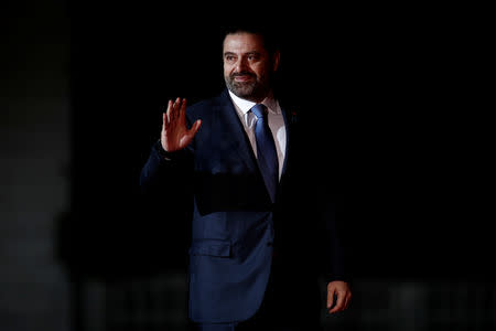 Lebanese Prime Minister Saad al-Hariri arrives to attend a visit and a dinner at the Orsay Museum on the eve of the commemoration ceremony for Armistice Day, 100 years after the end of the First World War, in Paris, France, November 10, 2018. REUTERS/Benoit Tessier