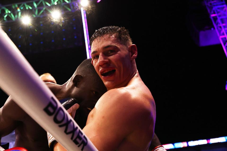 Chris Billam-Smith during his points victory over Richard Riakporhe (Getty Images)