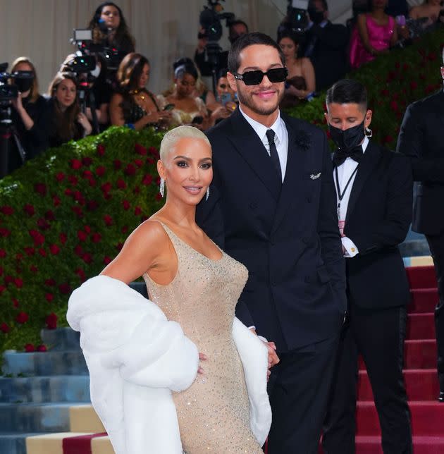 Kim Kardashian and Pete Davidson attend the 2022 Met Gala on May 2 in New York City. (Photo: Gotham via Getty Images)