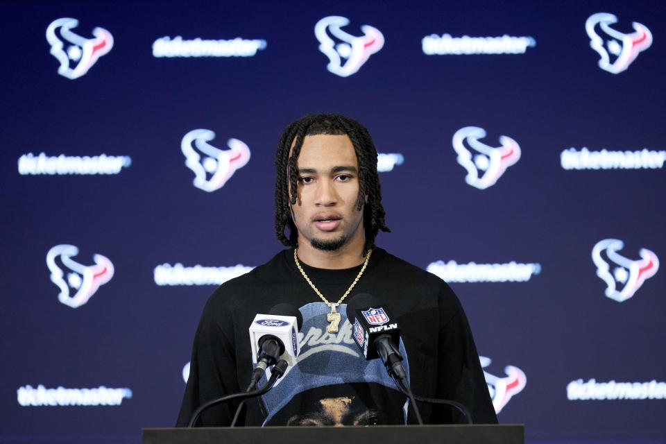 What C.J. Stroud had to say after he led the Texans to a big win on Sunday was bigger than football. (AP Photo/Eric Christian Smith)