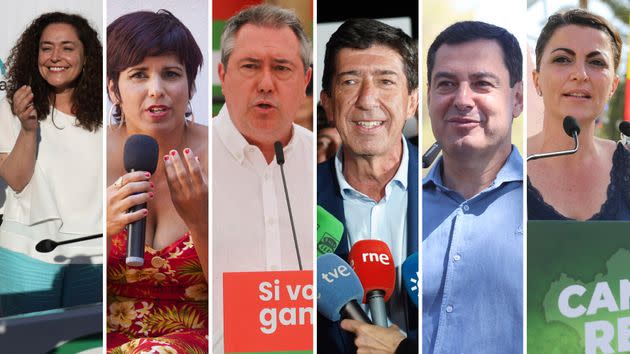 Los seis candidatos, en imágenes de campaña (Photo: HP)