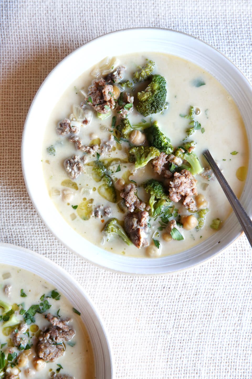 Creamy Italian Sausage and Broccoli Soup