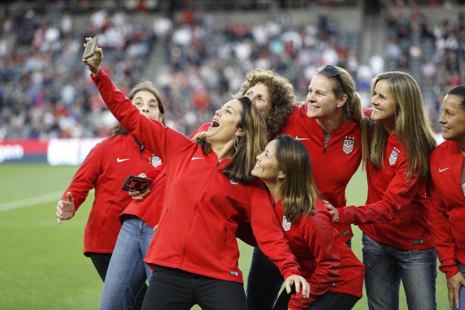 World Cup champion Julie Foudy and her 1999 teammates will become a movie on Netflix. (Meg Oliphant/Getty Images)