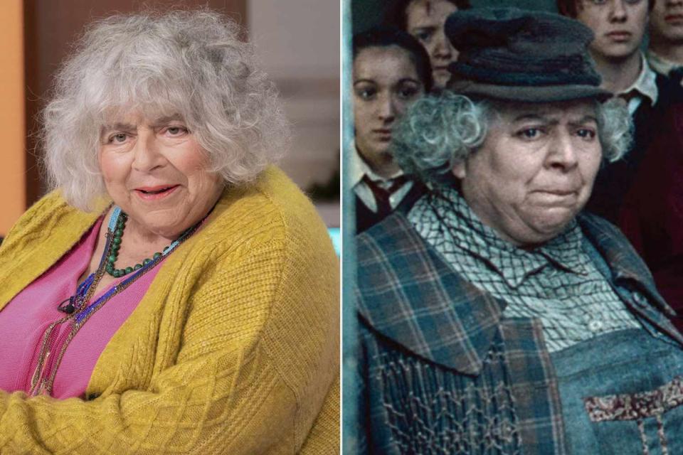 <p>Ken McKay/ITV/Shutterstock, Warner Bros./Courtesy Everett Collection</p> Miriam Margolyes.