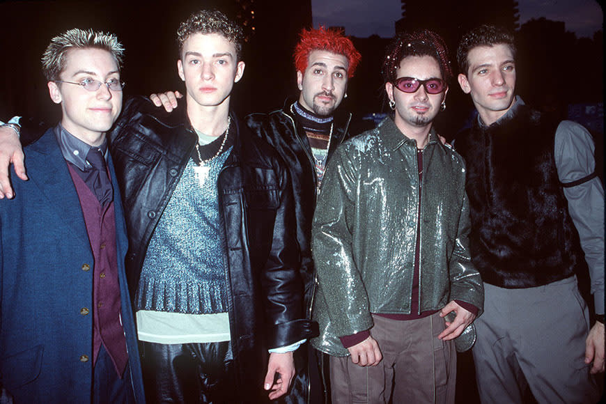 NSYNC at the MTV Video Music Awards in 1999