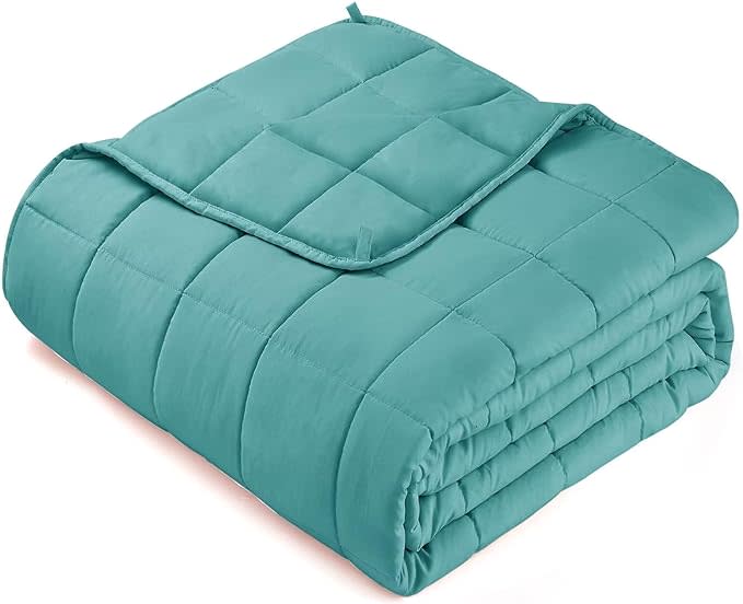 teal cooling weighted blanket