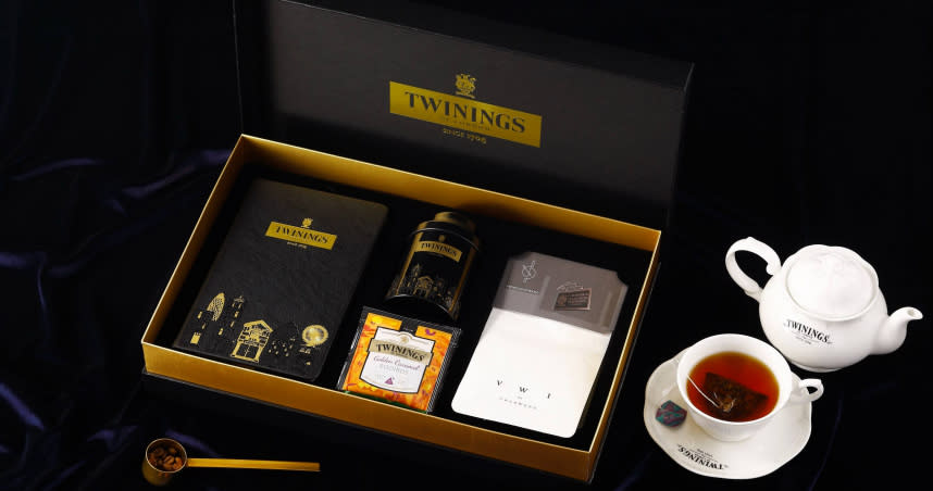 TWININGS & VWI唐寧獨尊風尚限量禮盒限量900組，10/18起領先全球上市。（2,980元，圖／TWININGS唐寧茶提供）