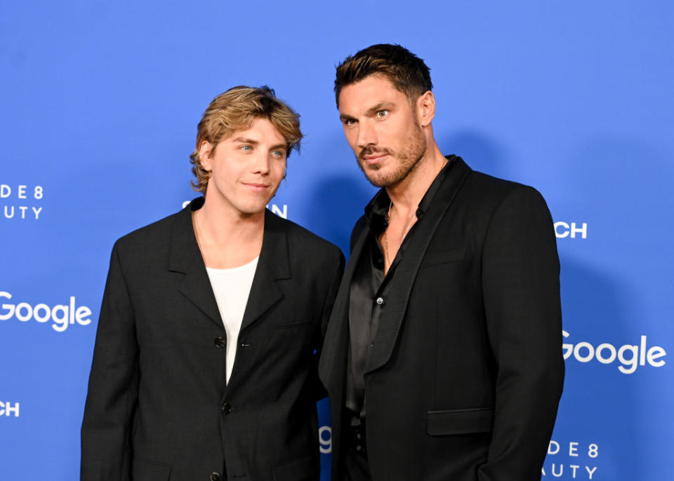 Lukas Gage and Chris Appleton. Photo by Gilbert Flores/WWD via Getty Images