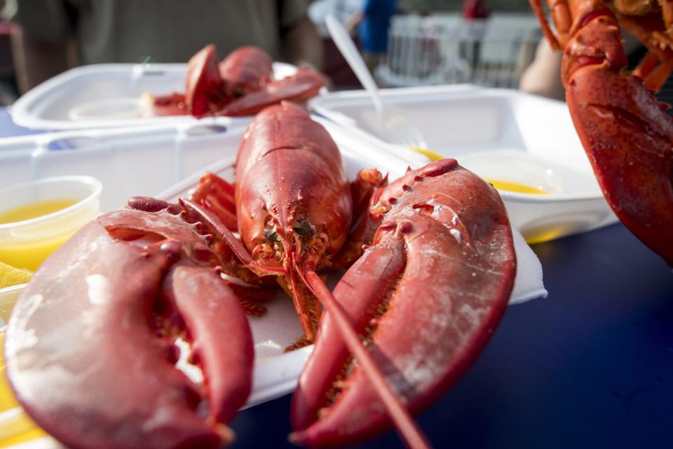 Whole lobsters are a crowd favorite at the Great Inland Seafood Festival, happening Aug. 10-13 at Newport's Festival Park.