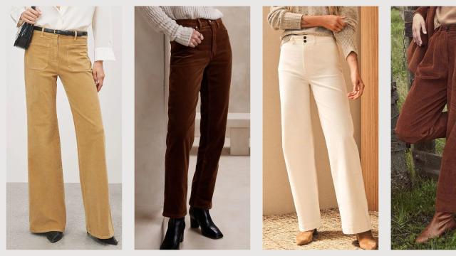 Abigal - Folded Waistband Straight Leg Slacks