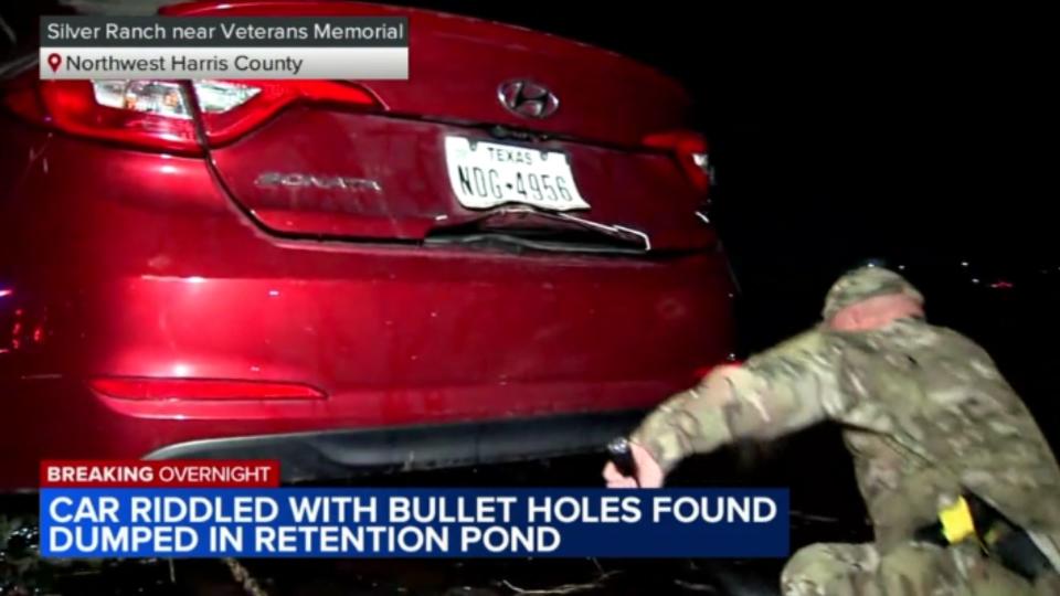 Car With Bullet Holes Found In Texas Pond