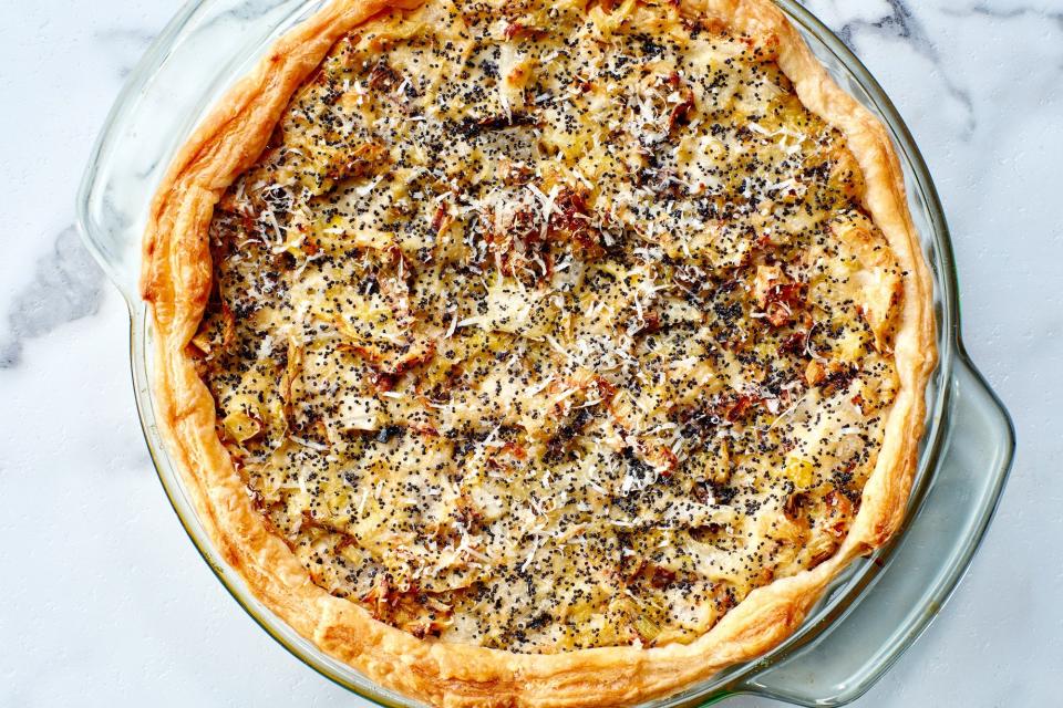 Leek, Fennel, and Poppy Seed Tart