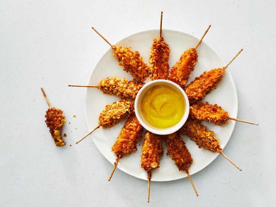 These Crunchy Air-Fried Corn Dog Bites Have Just 82 Calories