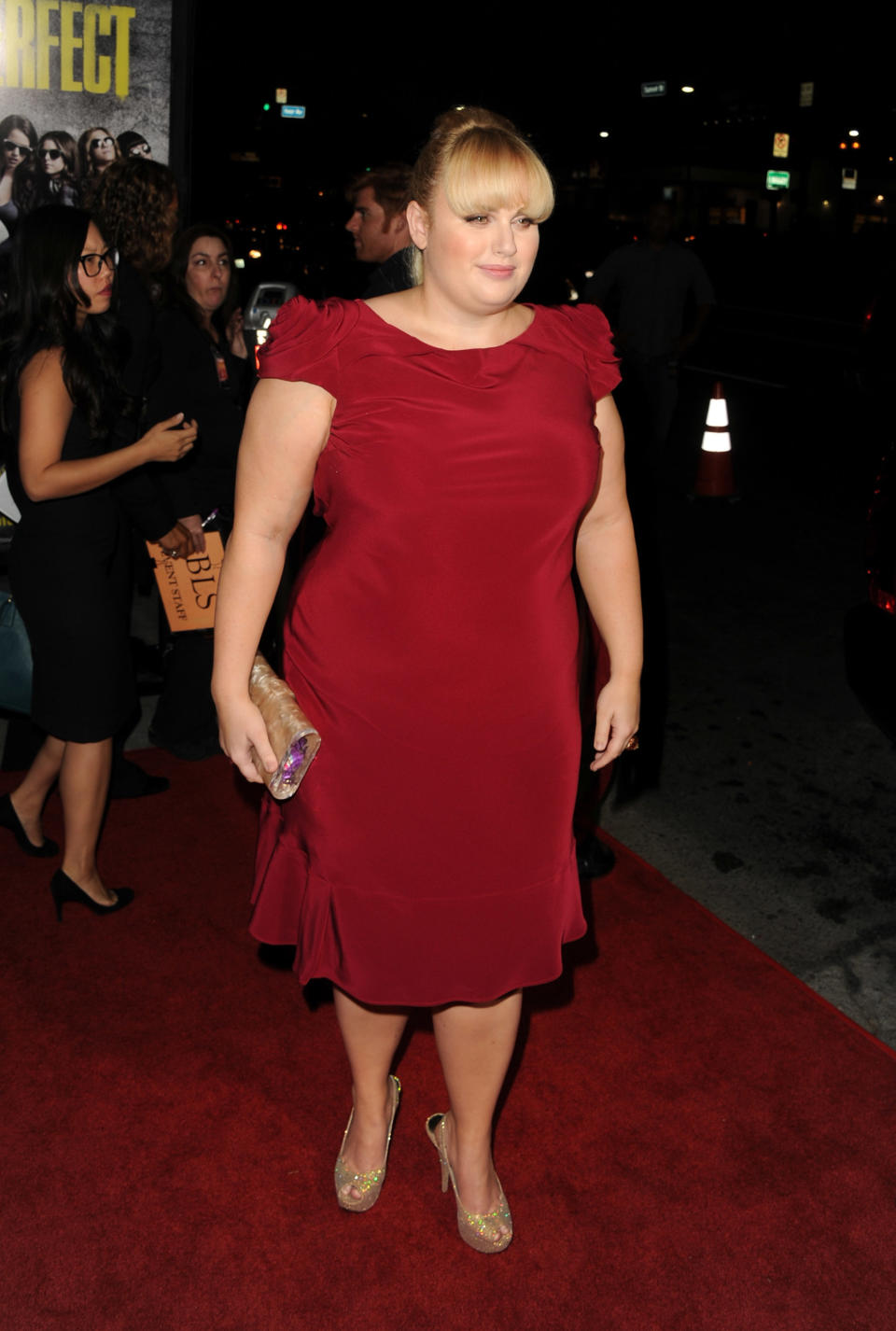 HOLLYWOOD, CA - SEPTEMBER 24: Actress Rebel Wilson arrives at the premiere of Universal Pictures And Gold Circle Films' "Pitch Perfect" at ArcLight Cinemas on September 24, 2012 in Hollywood, California. (Photo by Kevin Winter/Getty Images)