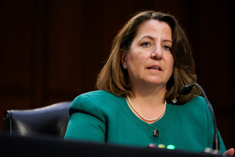 Nominee to be Deputy Attorney General Lisa Monaco testifies in Washington