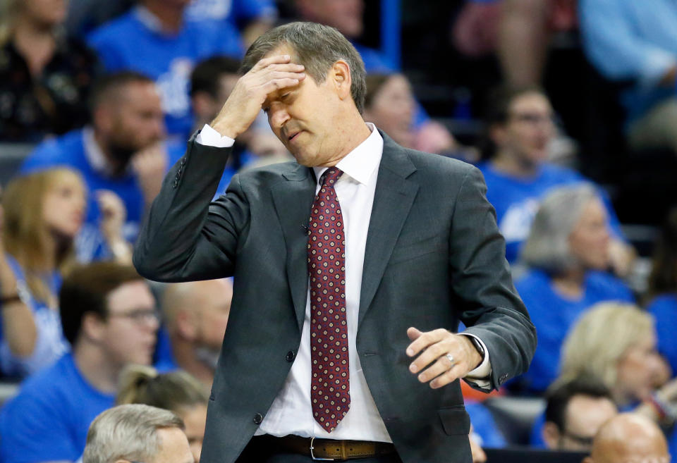 The Knicks lost more than 50 games and missed the playoffs in both seasons under Jeff Hornacek. (AP)