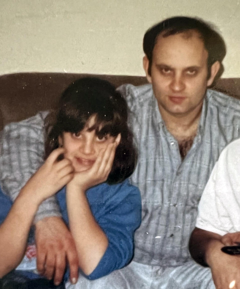 Stefanie Ricchio, now 43, with her father Frank Ricchio when she was a child.  (Courtesy Stefanie Ricchio)