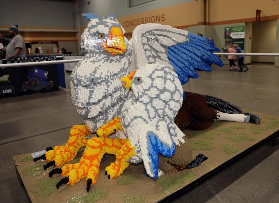 Life-size models made from Lego bricks will be among the attractions at Brick Fest Live Saturday and Sunday at Brick Fest Live.