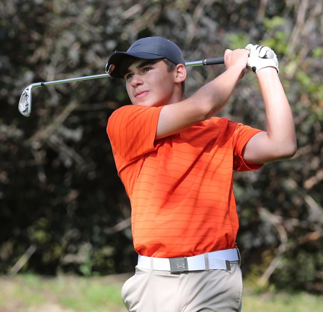 Hoover's Daniel Gambone, shown here last season, was the boys medalist at Monday's Northeast Ohio Coed Classic.