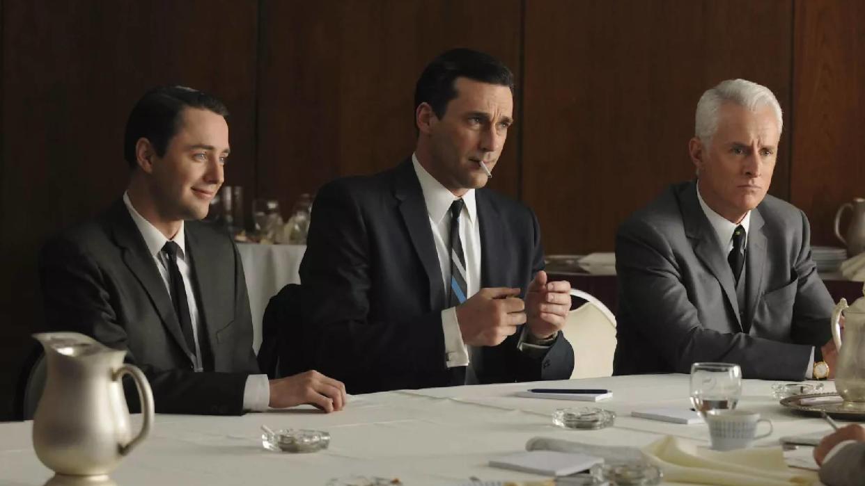  Jon hamm, john slattery and vincent kartheiser in Mad Men season 7 