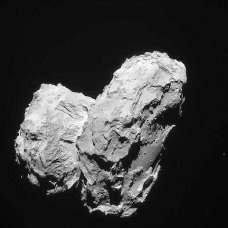 Rosetta's comet is shown in this handout photo taken August 22, 2014 and provided by the European Space Agency, September 28, 2015. REUTERS/ESA-Rosetta/Navcam-CC BY-SA IGO 3.0/Handout via Reuters
