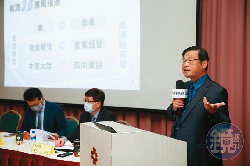 和潤董事長劉源森（右）數字觀念極強，對於龐大的綠電投資，他認為速度雖重要，但不躁進，和潤會「先求有、再求好、求大。」