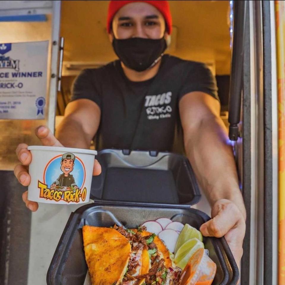 Tacos Rick-O is serving up TikTok-famous birria tacos in South End outside of Hoppin’.