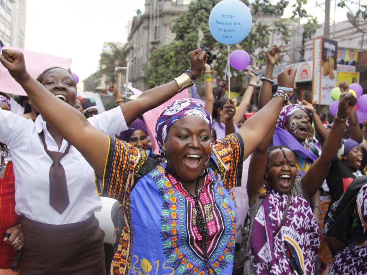 African women have campaigned for years against FGM, which the World Health Organization says is an 'extreme form of discrimination': AP/Khalil Senosi