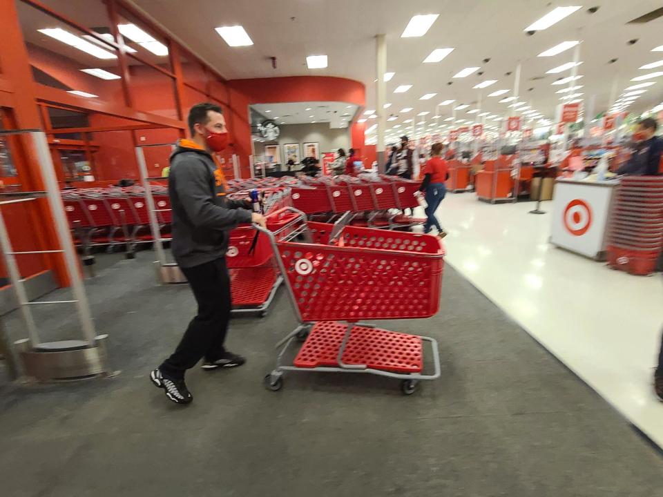 Shoppers at Target