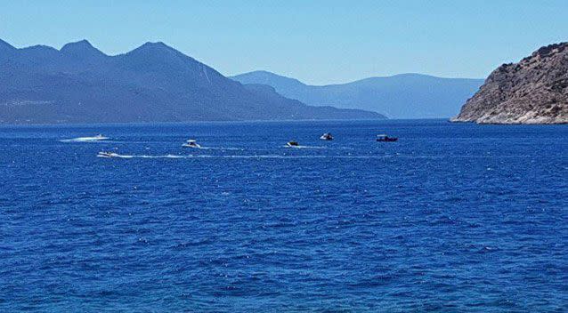 Two boats collided in Aegina. Source: Twitter