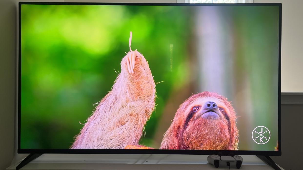  Roku Pro series  TV showing creature. 