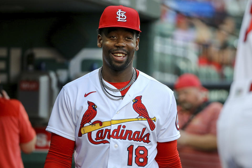 Jordan Walker is expected to be promoted to St. Louis this season.  (AP Photo/Scott Kane)